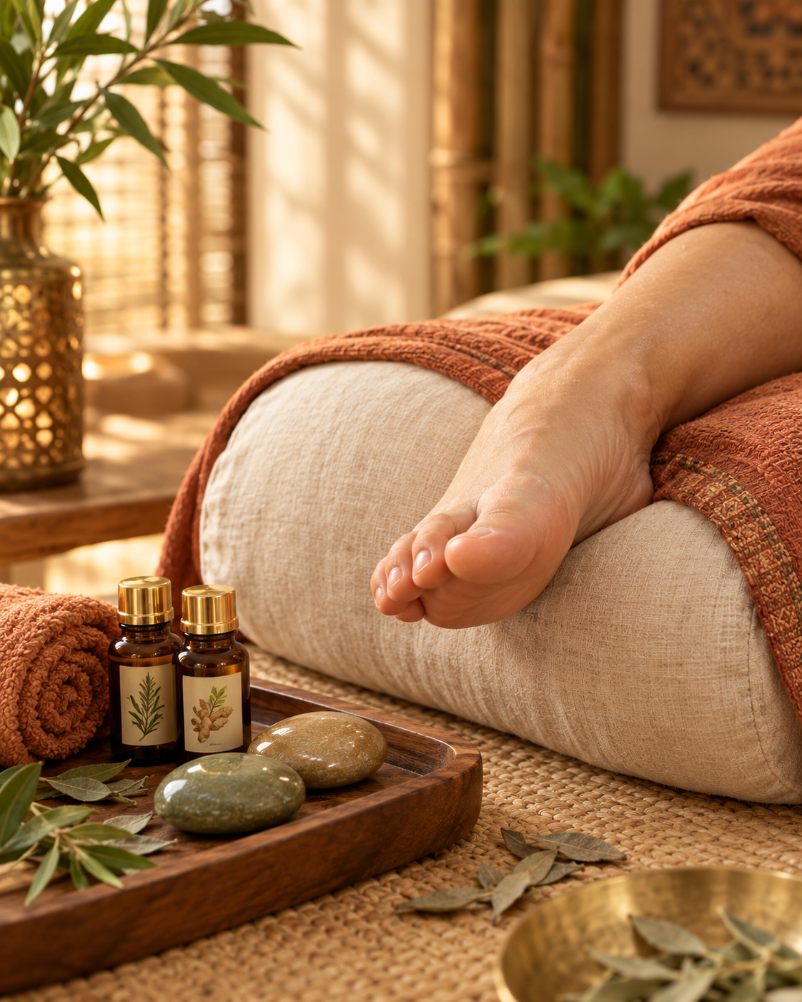 Trattamento di riflessologia plantare professionale
